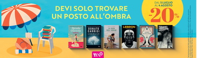 Devi solo trovare un posto all'ombra: -20% su tutto il catalogo